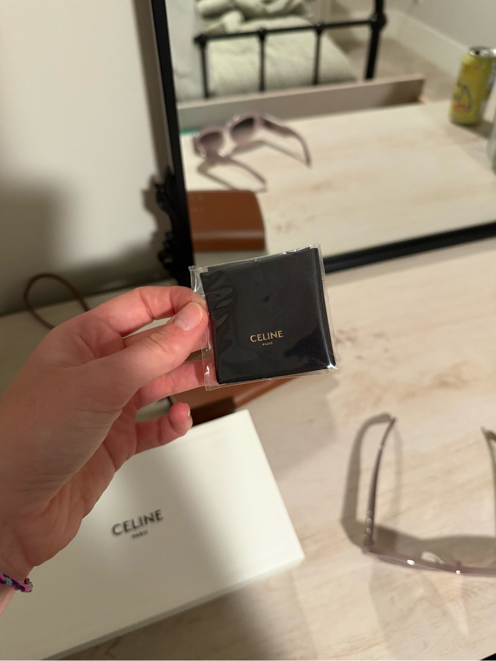 Celine Mauve Cat-Eye Sunglasses with Brown Case - Picture 5 of 12